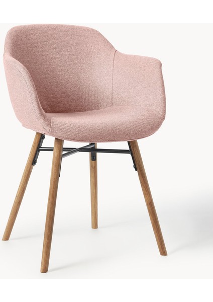 Fiji Kollu Sandalye – Scandi Stil, 40.000 Martindale, Metal Ayaklı, Dar Oturumlu