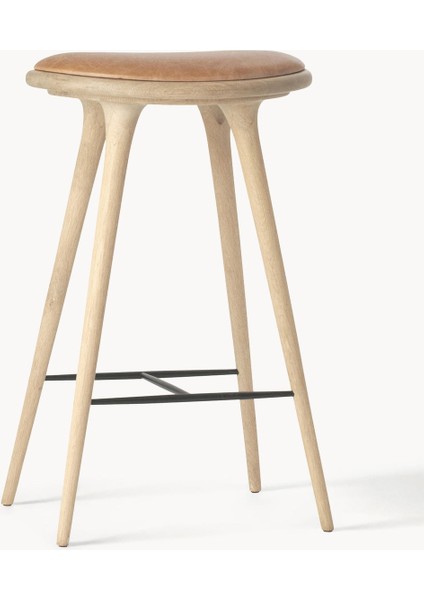 High Stool Bar Taburesi – Deri Oturaklı, Metal Ayaklı fiyatları
