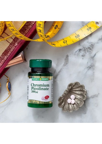 Chromium Picolinate 200 Mcg Takviye Edici Gıda 100 Tablet
