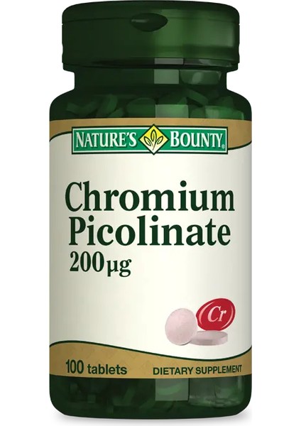Chromium Picolinate 200 Mcg Takviye Edici Gıda 100 Tablet modelleri