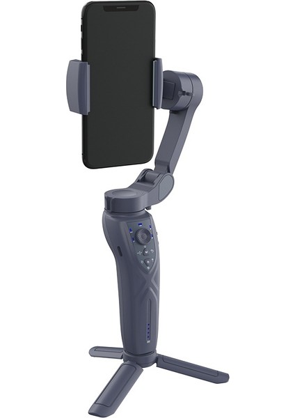 Smart F12 3 Eksenli Gimbal Telefon Tutucu Akıllı Yüz ve Nesne Takip Edebilen Tripod Selfie Çubuğu