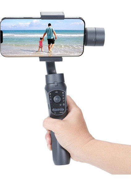 Smart F12 3 Eksenli Gimbal Telefon Tutucu Akıllı Yüz ve Nesne Takip Edebilen Tripod Selfie Çubuğu fiyatları