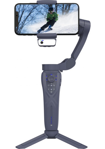 Smart F12 3 Eksenli Gimbal Telefon Tutucu Akıllı Yüz ve Nesne Takip Edebilen Tripod Selfie Çubuğu modelleri