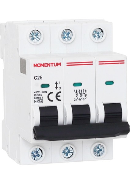Otomatik Sigorta 4.5KA C 3x25A XBC-34325