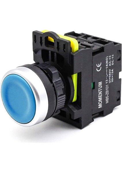 D22 Buton Yaylı Mavi NO MB5-EA610