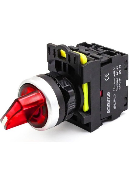 D22 Buton Mandal Led Kırmızı 0-1 NO MB5-EK741