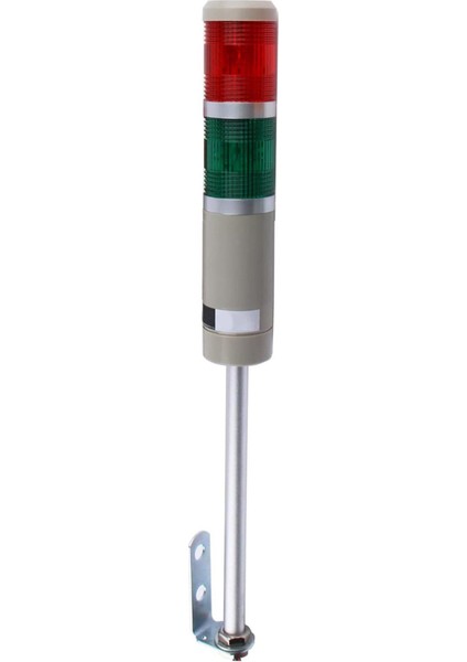 D50 Işıklı Kolon 24VDC Flaşör Kırmızı Yeşil MST-52072