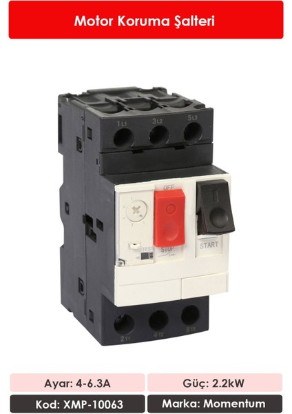 Motor Koruma Şalteri 4-6.3A XMP-10063 fiyatları
