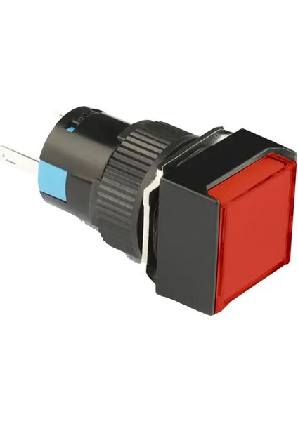 D16 Işıklı Buton 24V Kalıcı 1CO Kare Kırmızı MBT-37241