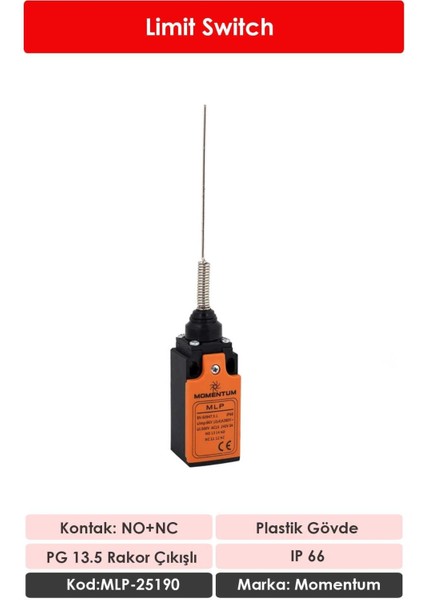 Limit Switch Spiral Telli MLP-25190 fiyatları