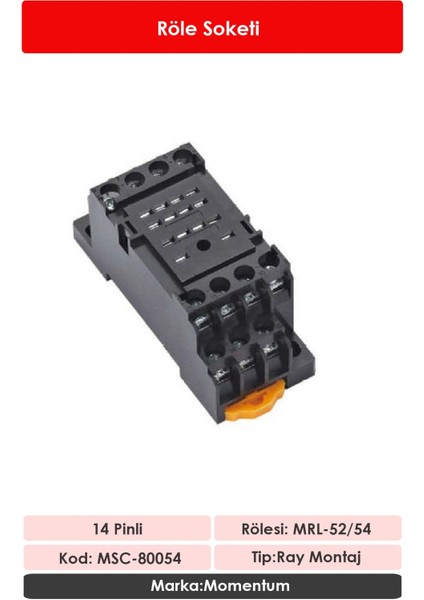 Röle Soketi 14 Pin MSC-80054 fiyatları