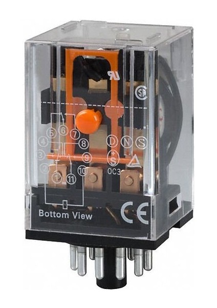 Röle 3 Kontak 11 Pin 10A Bobin:24VDC MRL-63007