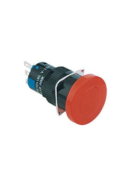 D16 Buton Mantar Yuvarlak Yaylı 2CO Kırmızı MBT-77142