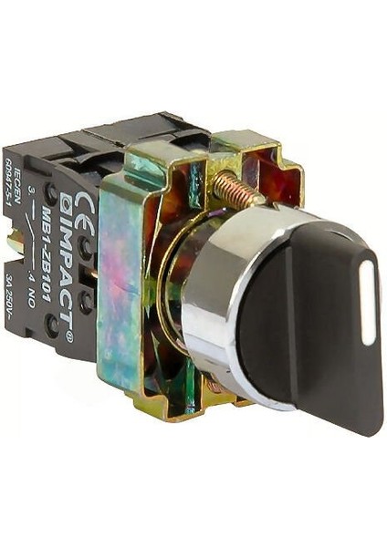 22mm Yaylı Mandal Buton 1-0-2 2NO MB3-BD530