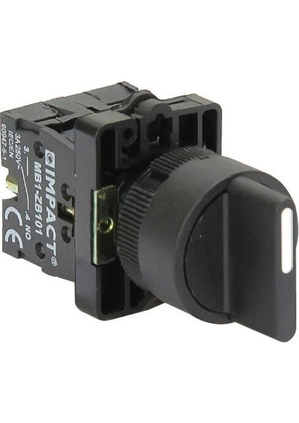 22mm Kalıcı Mandal Buton 1-0-2 2NO MB3-ED330
