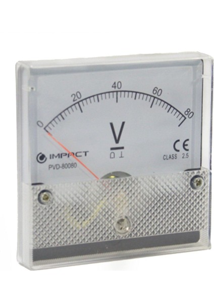 Voltmetre Analog 80x80mm 150VDC PVD-80150