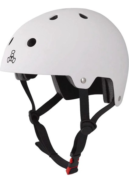 Dual Certified Matte White Kask S/m