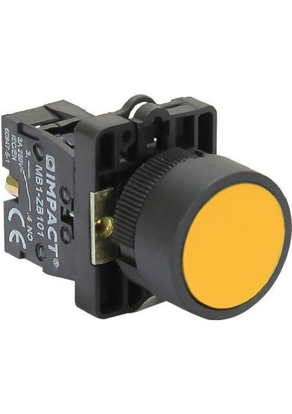 22mm Yaylı Buton Sarı NO MB3-EA510