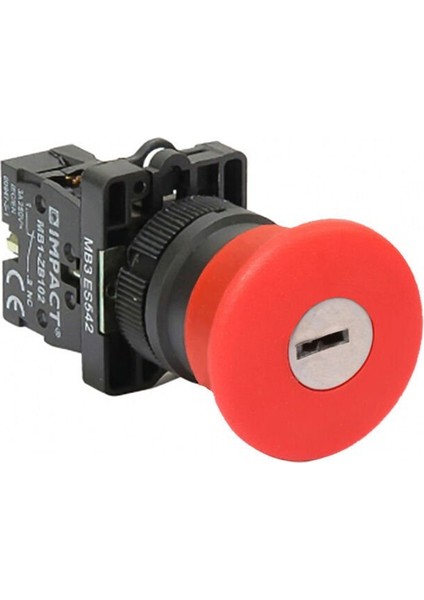 22mm Acil Stop Anahtarlı Buton NC MB3-ES142