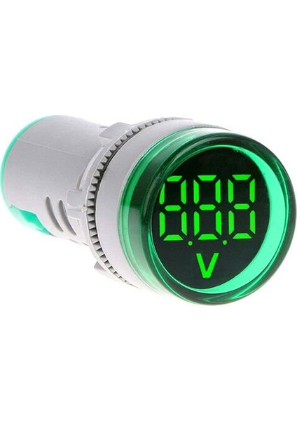 22mm Voltmetre Sinyal Lambası 12-500VAC Yeşil MB3-EV536