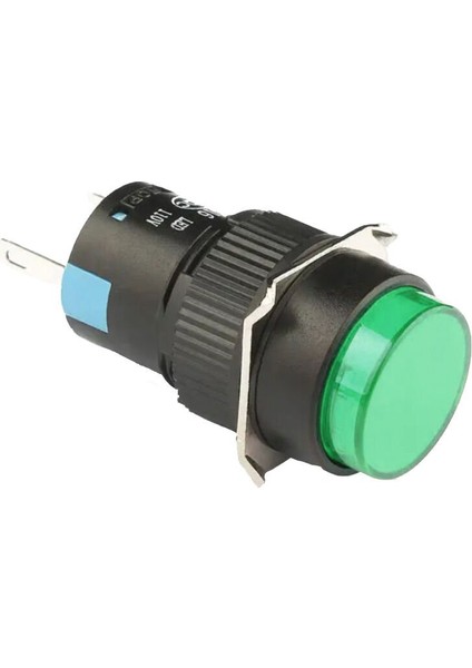 D16 Işıklı Buton 24V Kalıcı 1CO Yuvarlak Yeşil MBT-37131