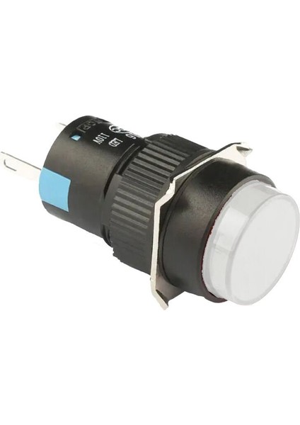 D16 Işıklı Buton 24V Kalıcı 1CO Yuvarlak Beyaz MBT-37111