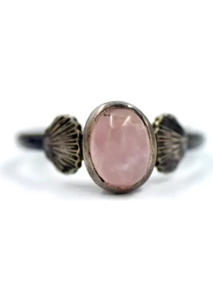 Pembe Kuvars (Aşk Taşı )Gümüş Yüzük fiyatları