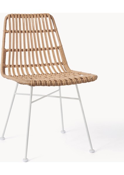 Costa Polyrattan Sandalye Seti (2’li) – Iç ve Dış Mekan, Hafif ve Zarif Tasarım