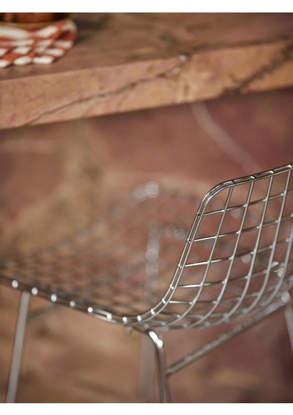 Wire Metal Tezgah Taburesi – Siyah, Endüstriyel Tasarım indirimleri