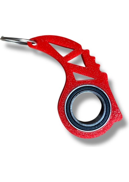Keyrambit Rulmanlı Kırmızı Dönen Anahtarlık – 1 Adet