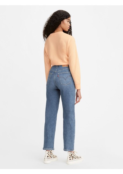 Rıbcage Straıght Ankle Kadın Mavi Jean Pantolon 72693-0121 modelleri
