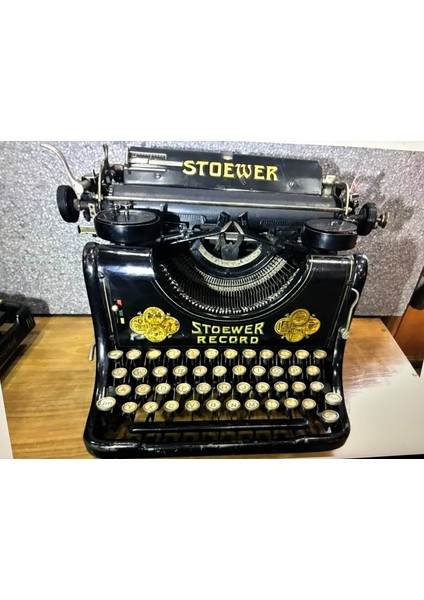Stower Record 1930’LAR Alman Cam Tuş Daktilo - Sorunsuz Çalışır Durumda fiyatları