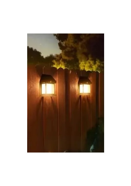 4 Adet Sarı Nostaljik Ledli Solar Güneş Enerjili Hareket Sensörlü Bahçe Garaj Ev Aydınlatma Lambası fiyatları
