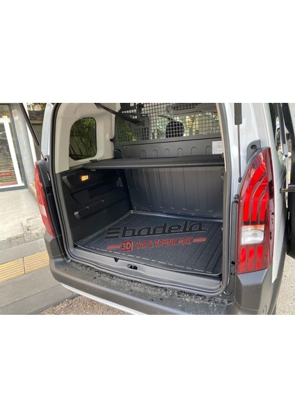 Opel Combo 2019- Sonrası Koltuklu Van 3D Kauçuk Bagaj Havuzu