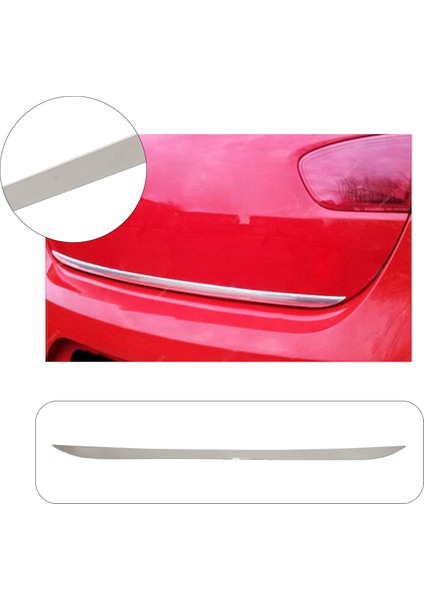 Seat Leon Uyumlu 2005-2012 Krom Bagaj Alt Çıtası Paslanmaz Çelik