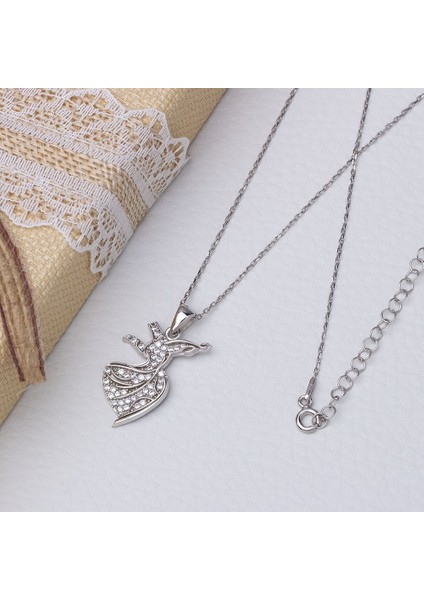 Semazen-Mevlevi Model 925 Ayar Gümüş Kadın Kolye fiyatları
