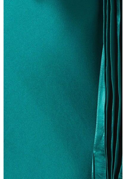 Jeffries Saten Maxi Elbise, Myrtle Yeşil fırsatları