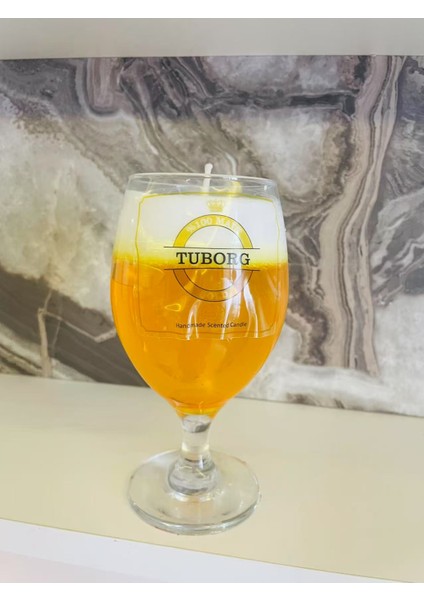Dekoratif Kokulu Elyapımı Bira Mum / Handmade Scented Beer Candle indirimleri