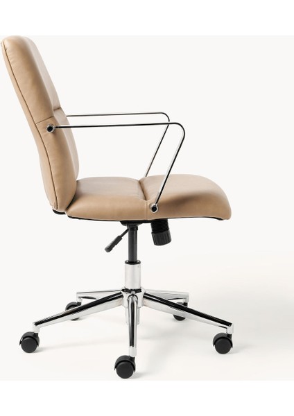 Reto Suni Deri Ofis Sandalyesi - Ayarlanabilir, Gri, Döner indirimleri