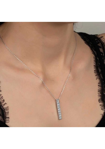 Swarovski Taşlı Gümüş Yeditaş Bayan Kolye fiyatları