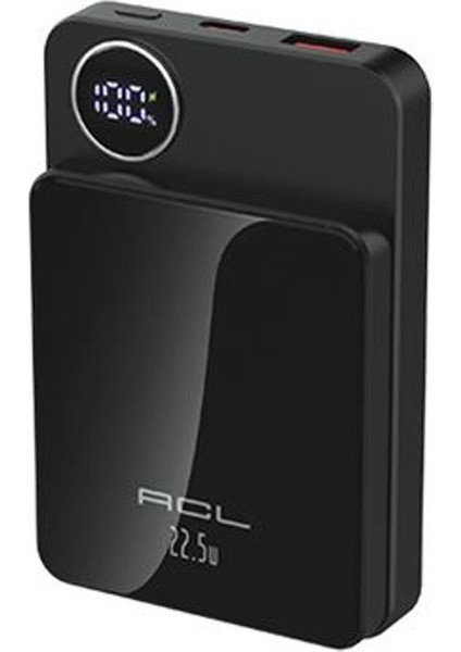 PW-111 22.5W Hızlı Şarjlı 10.000 Mah LCD Göstergeli Wireless Powerbank