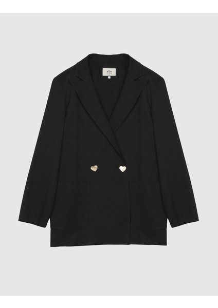 Annalisa Siyah Oversize Kadın Ceket modelleri