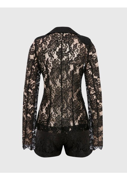 Slania Kadın Ceket Şort Takım Siyah indirimleri