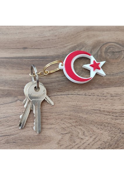 Kıbrıs Bayrağı Anahtarlık