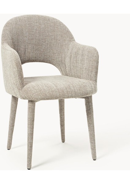 Rachel Kadife Koltuk: Açık Gri, Retro Tarz, Siyah Mat Ayaklar