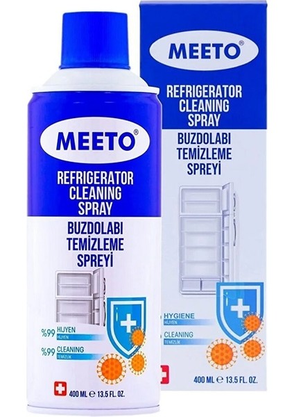 Buzdolabı Derin Dondurucu Temizleyici Sprey 400 ml , Bakım Temizleme Spreyi Meeto