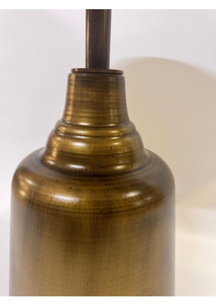 Tesla Gold Eskitme 52CM Yan Sehpa 18MM Traverten Mdf