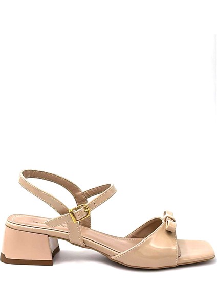 London&london Kalın Topuklu Kadın Sandalet Vizon modelleri