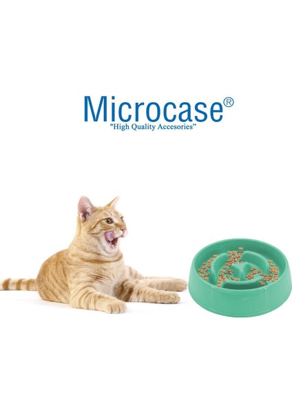 Turkuaz Küçük Boy Evcil Hayvan Yavaş Mama Kabı 775ML modelleri