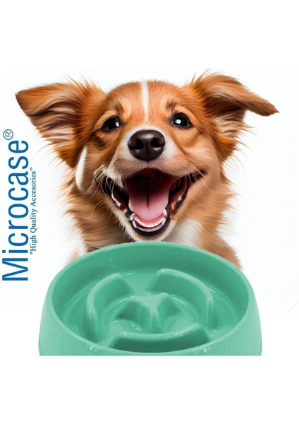 Turkuaz Küçük Boy Evcil Hayvan Yavaş Mama Kabı 775ML fırsatları